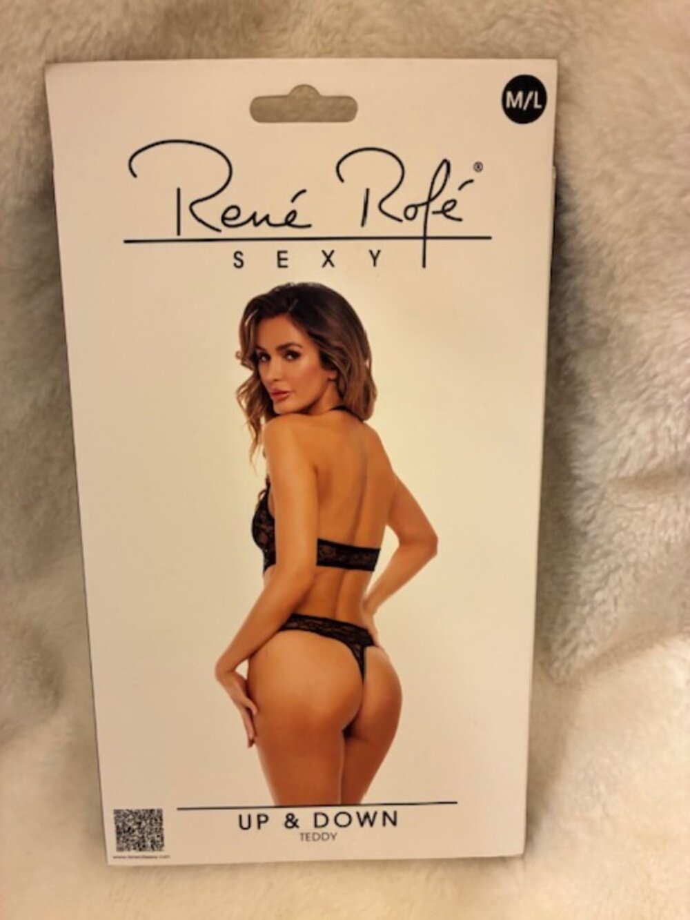 Up & Down Teddy Size M/L Black Lingerie Rene Rofe